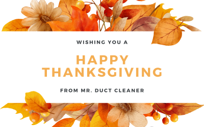 Mr. Duct Cleaner Loves Thanksgiving!