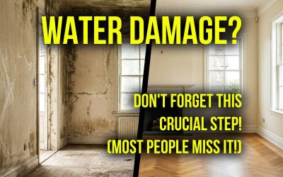 Water Damage Cleanup Should Include Duct Cleaning